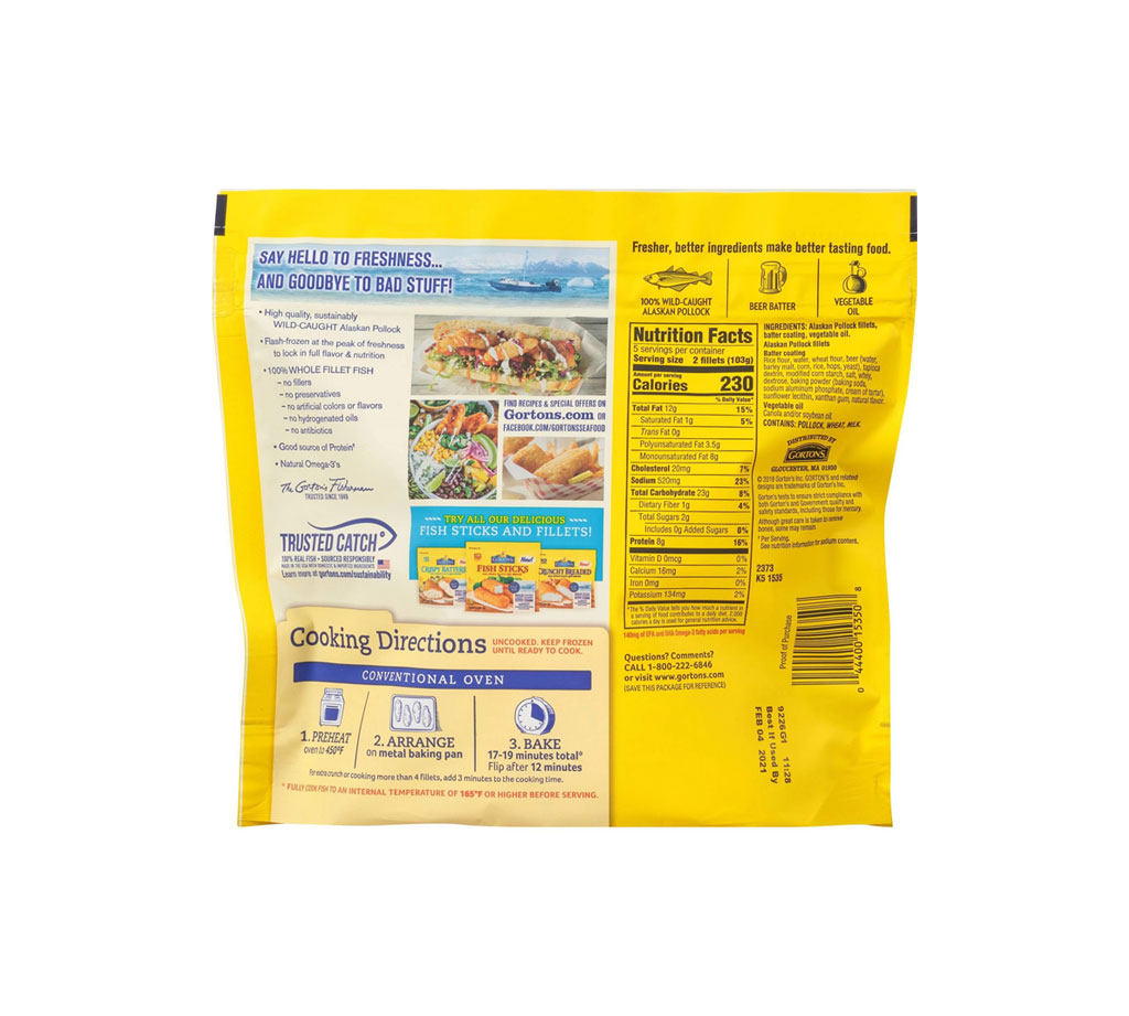 Gorton's Beer Battered Fish Fillets Gorton's Beer Battered Fish Fillets - Image 2