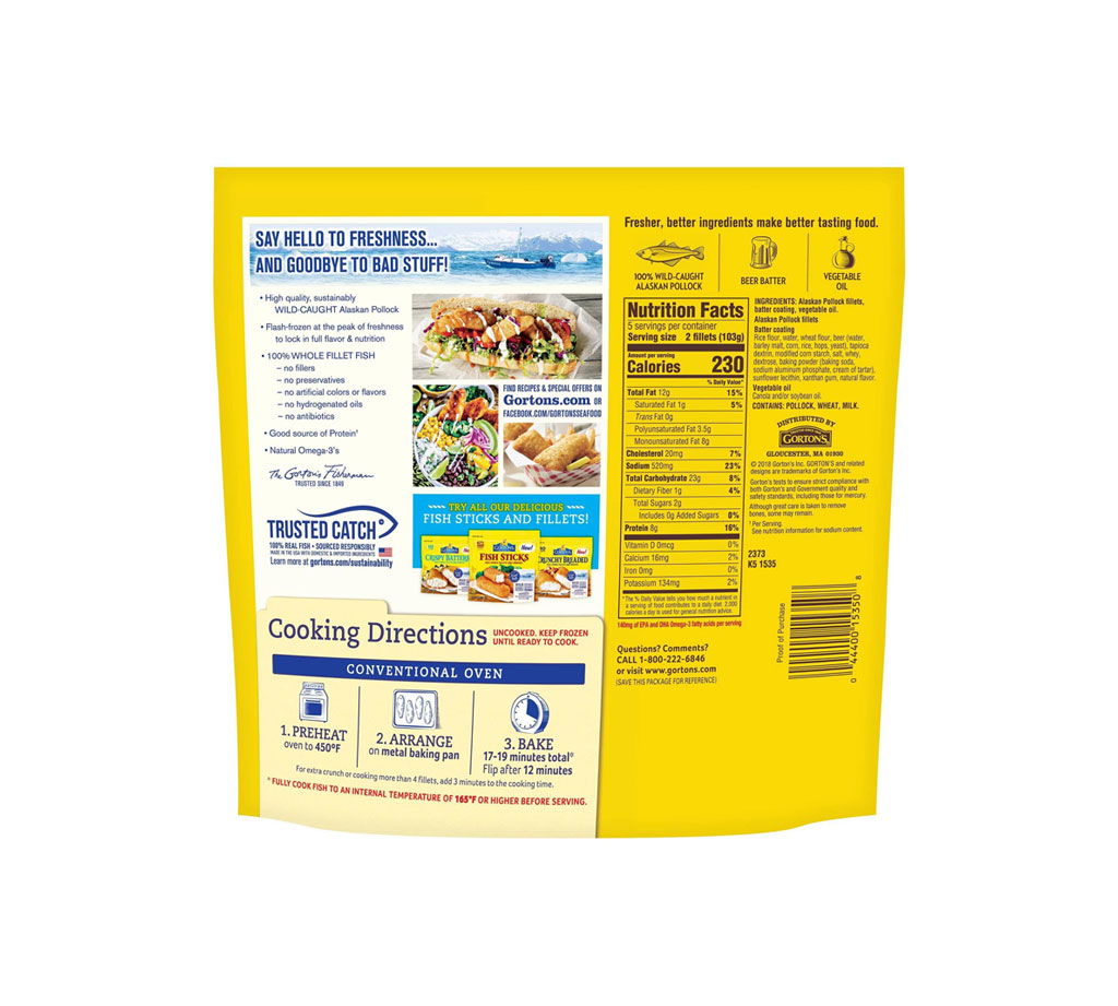 Gorton's Beer Battered Fish Fillets Gorton's Beer Battered Fish Fillets - Image 3