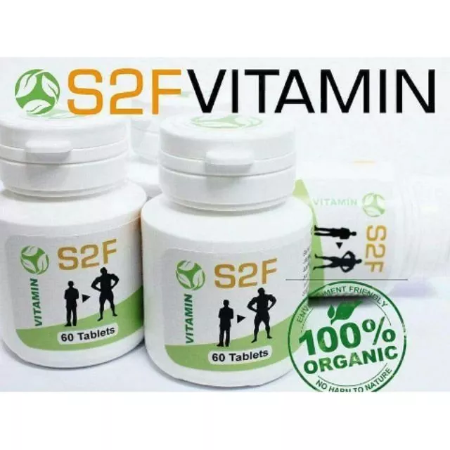 S2F Vitamin Tablets – 100% Organic Nutritional Supplement (60 Tablets) S2F Vitamin Tablets – 100% Organic Nutritional Supplement (60 Tablets)